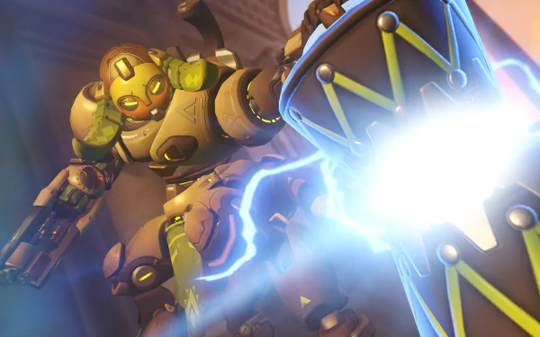 Orisa (Overwatch) video game Overwatch HD Desktop Wallpaper | Background Image