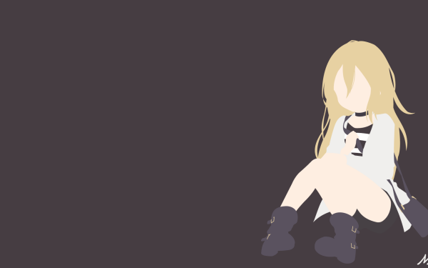 Anime Angels Of Death Rachel Gardner Blonde Long Hair Boots Bag Minimalist Satsuriku no Tenshi HD Wallpaper | Background Image