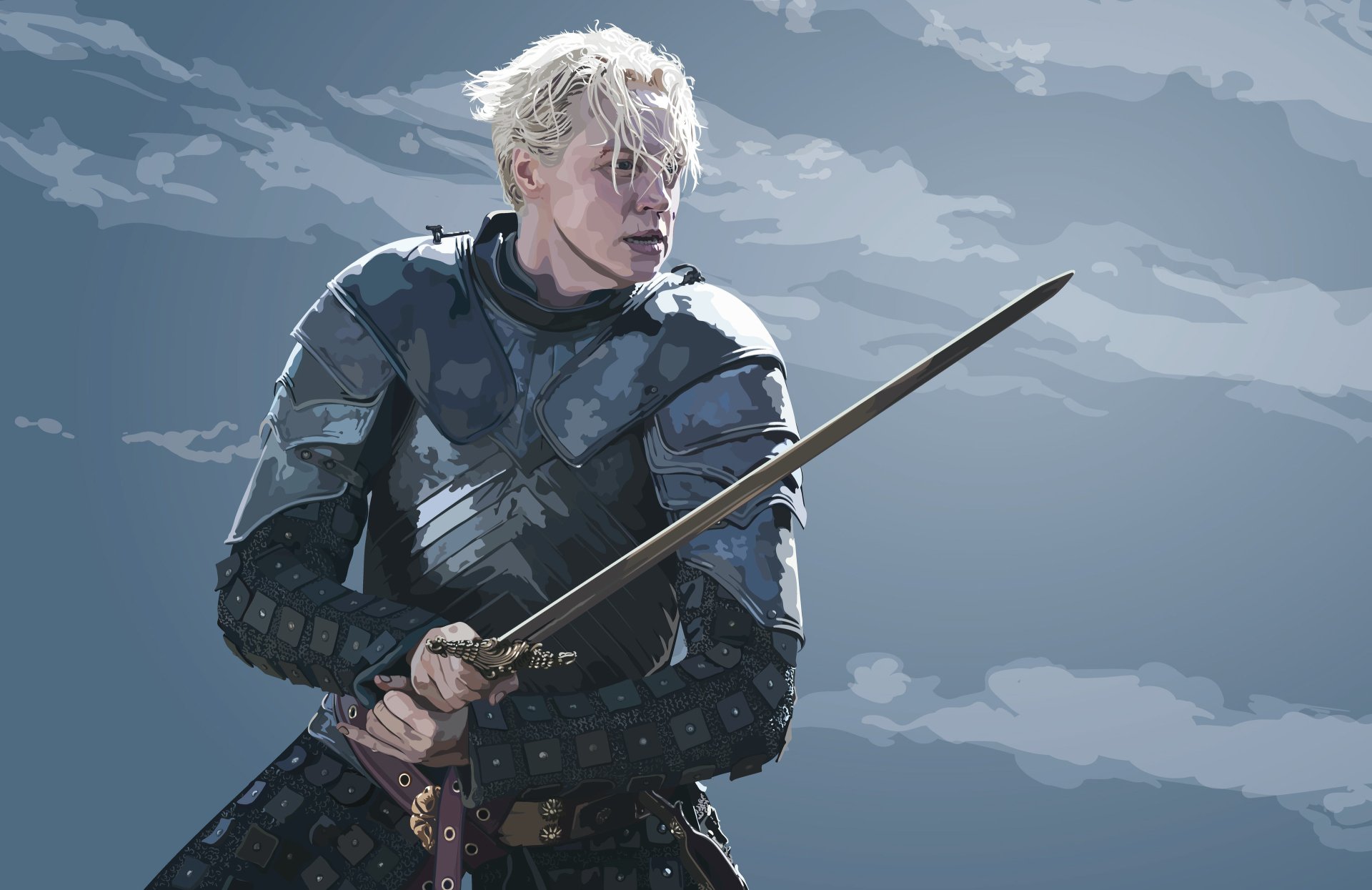 Download Gwendoline Christie Brienne Of Tarth TV Show Game Of Thrones 4k Ultra HD Wallpaper by Jessie Young