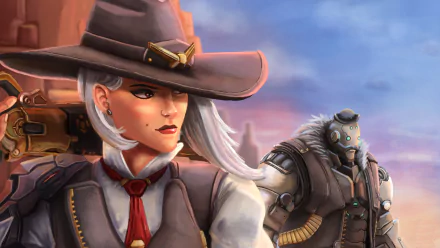 B.O.B. (Overwatch) Ashe (Overwatch) video game Overwatch HD Desktop Wallpaper | Background Image