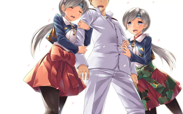 Chitose (Kancolle) Admiral (Kancolle) Anime Kantai Collection HD Desktop Wallpaper | Background Image