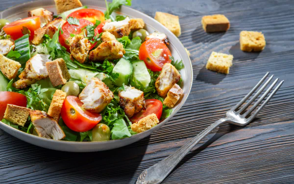 food salad HD Desktop Wallpaper | Background Image