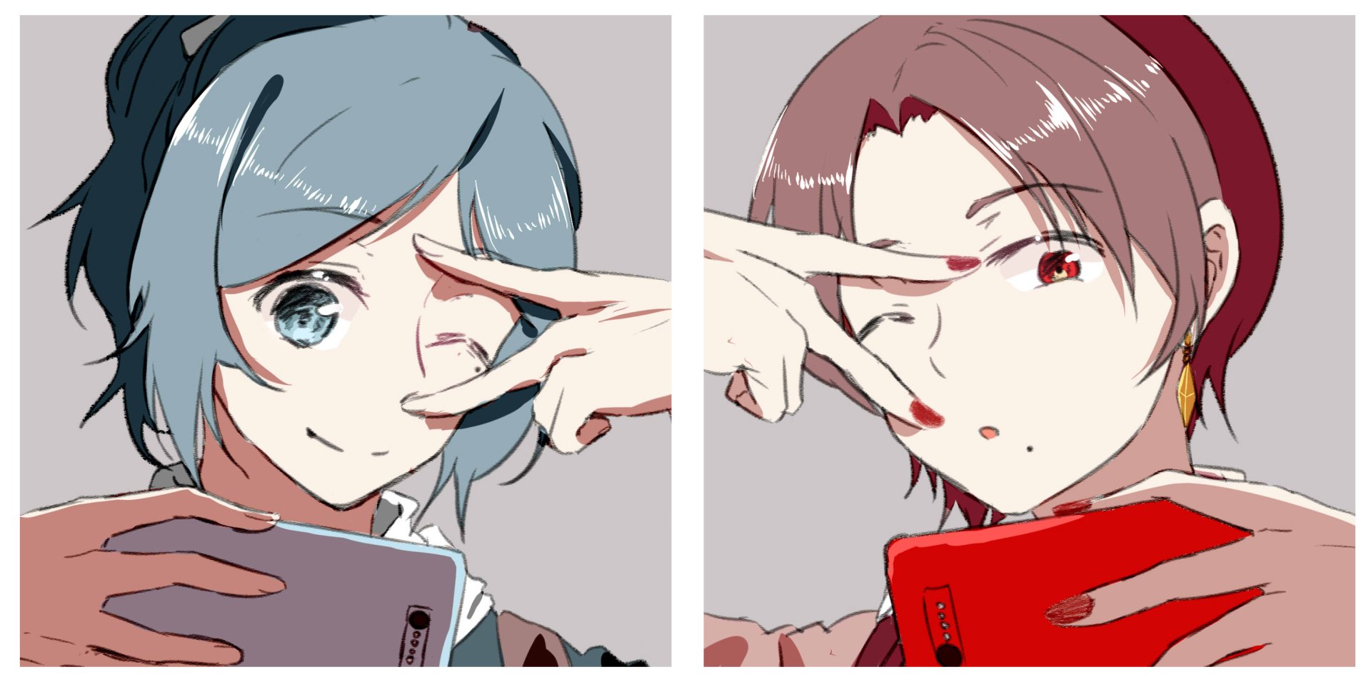 Download Yamatonokami Yasusada Kashuu Kiyomitsu Anime Touken Ranbu HD Wallpaper by 黎空音