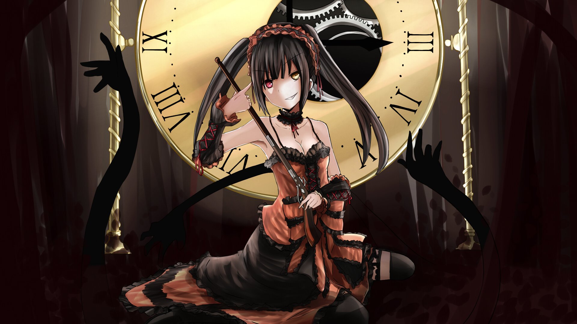 Download Heterochromia Kurumi Tokisaki Anime Date A Live HD Wallpaper