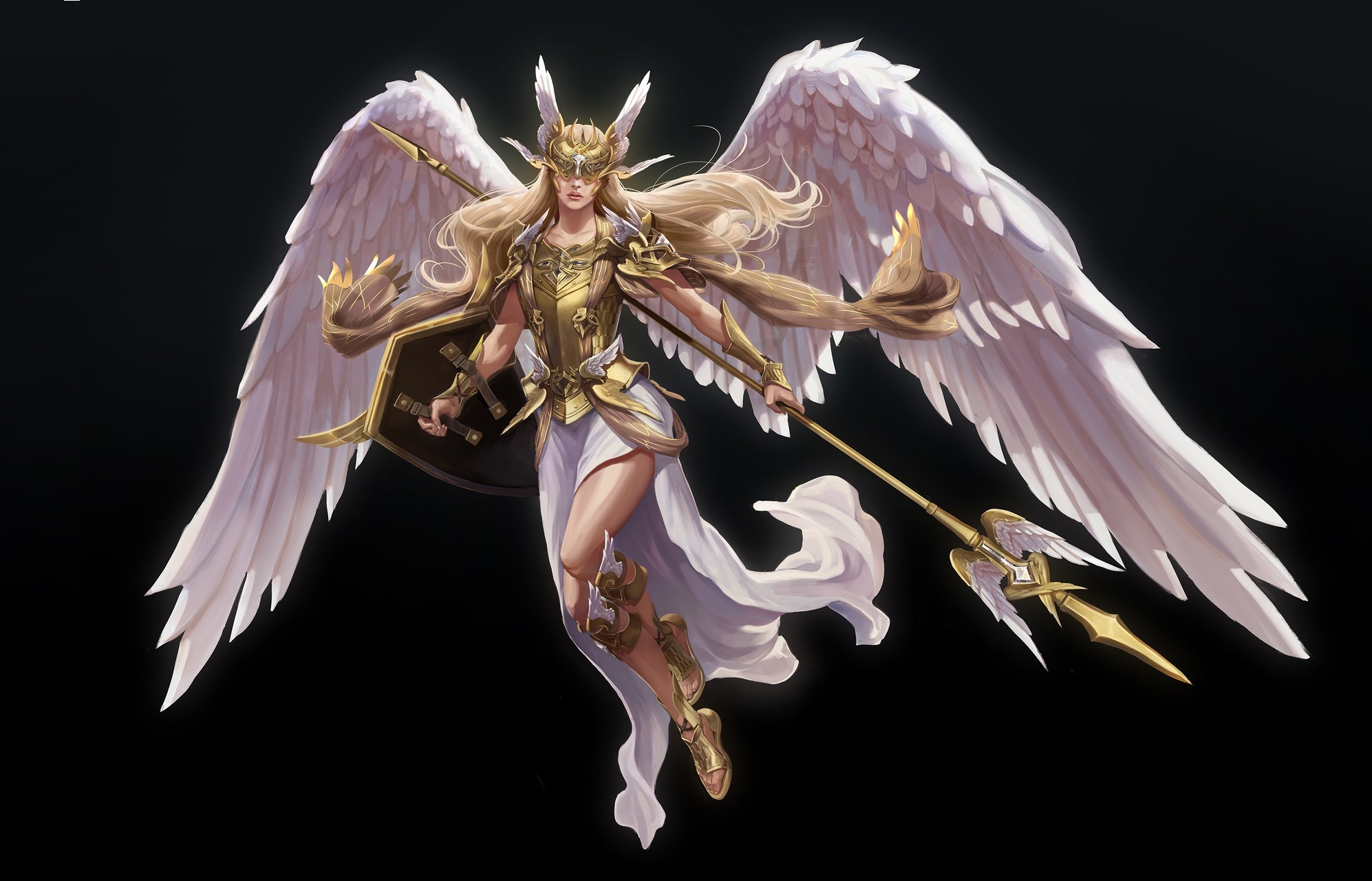 angel warrior concept art