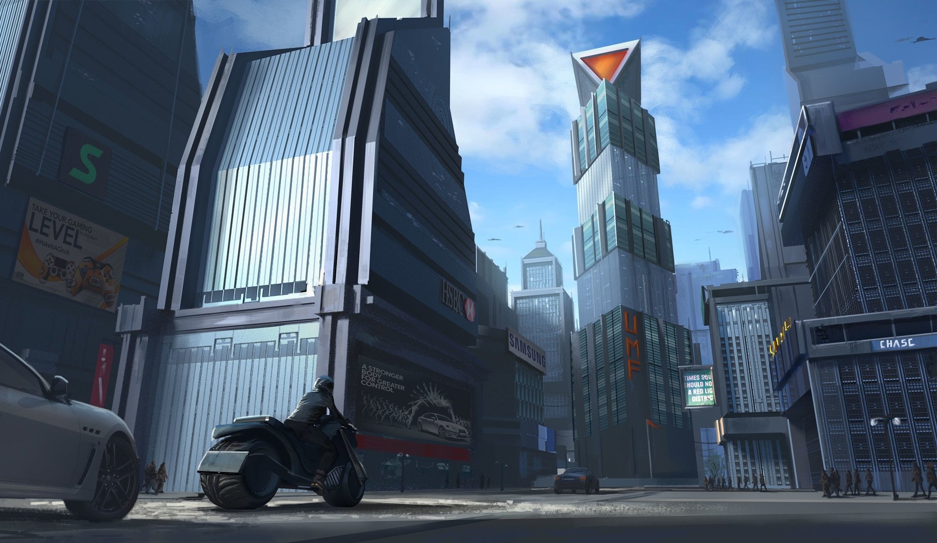 Download Sci Fi City Sci Fi City HD Wallpaper by Karolina Wiśniewska