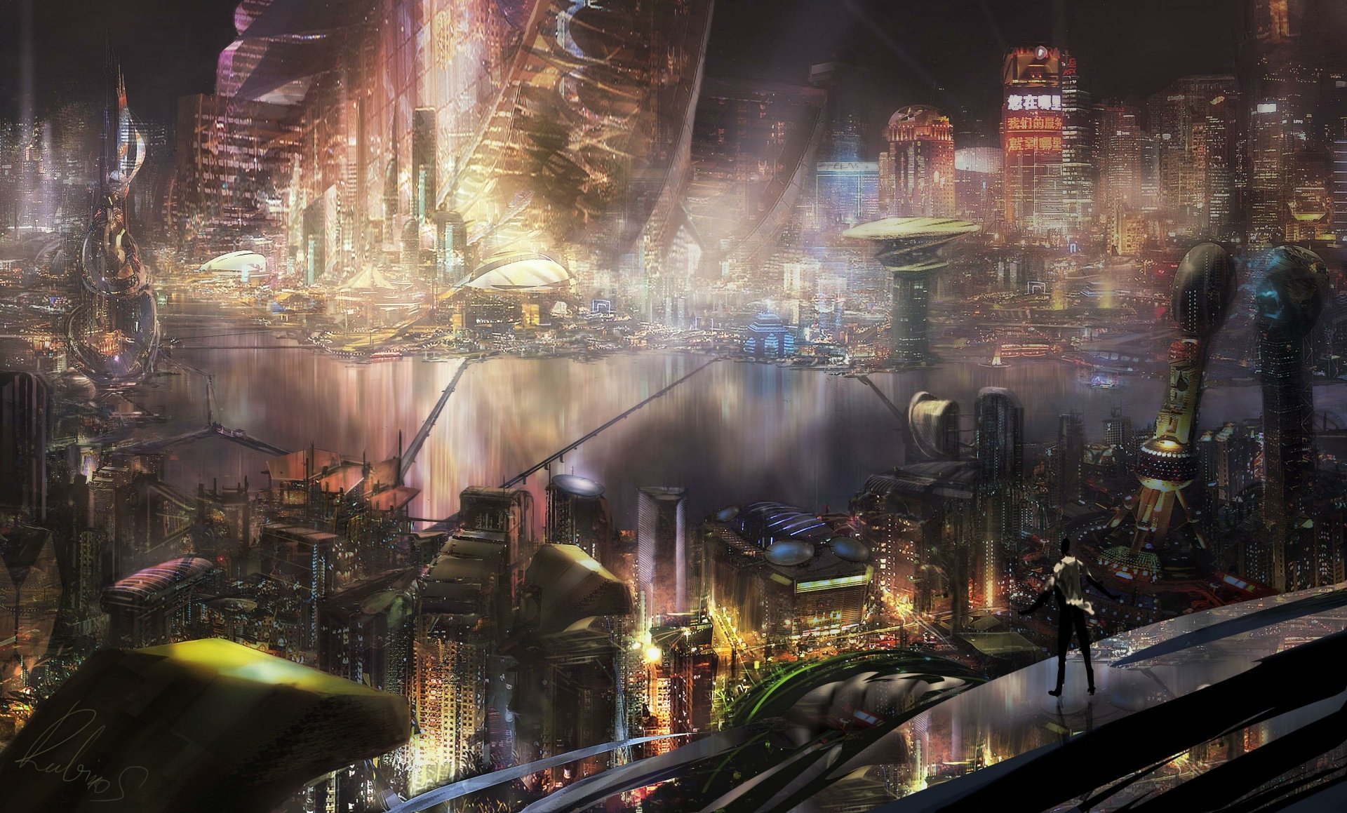 Download Sci Fi City Sci Fi City HD Wallpaper