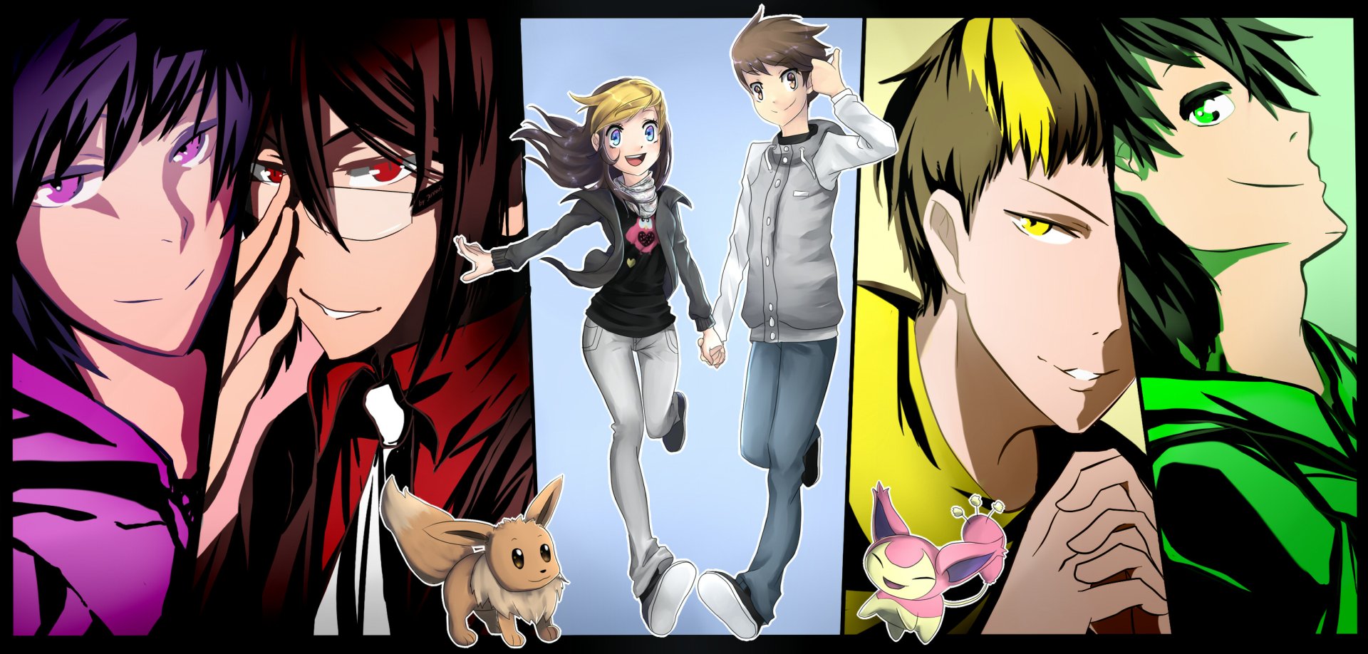 Download Pokemon Anime Crossover HD Wallpaper by Jennax3