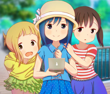 Yui Akamatsu Sacchan (Mitsuboshi Colors) Kotoha (Mitsuboshi Colors) Anime Mitsuboshi Colors HD Desktop Wallpaper | Background Image