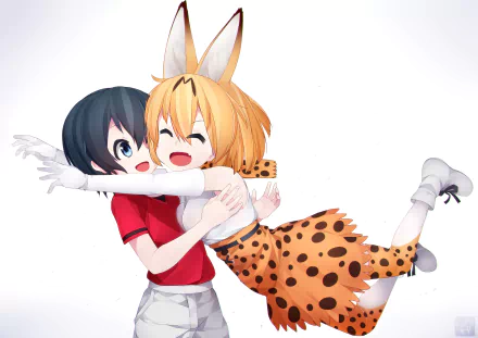 Kaban (Kemono Friends) Serval (Kemono Friends) Anime Kemono Friends HD Desktop Wallpaper | Background Image