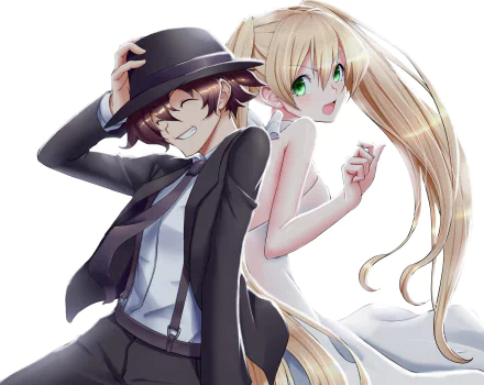 White (Blood Blockade Battlefront) Leonardo Watch Anime Blood Blockade Battlefront HD Desktop Wallpaper | Background Image