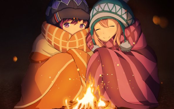 Anime Laid-Back Camp Nadeshiko Kagamihara Rin Shima HD Wallpaper | Background Image