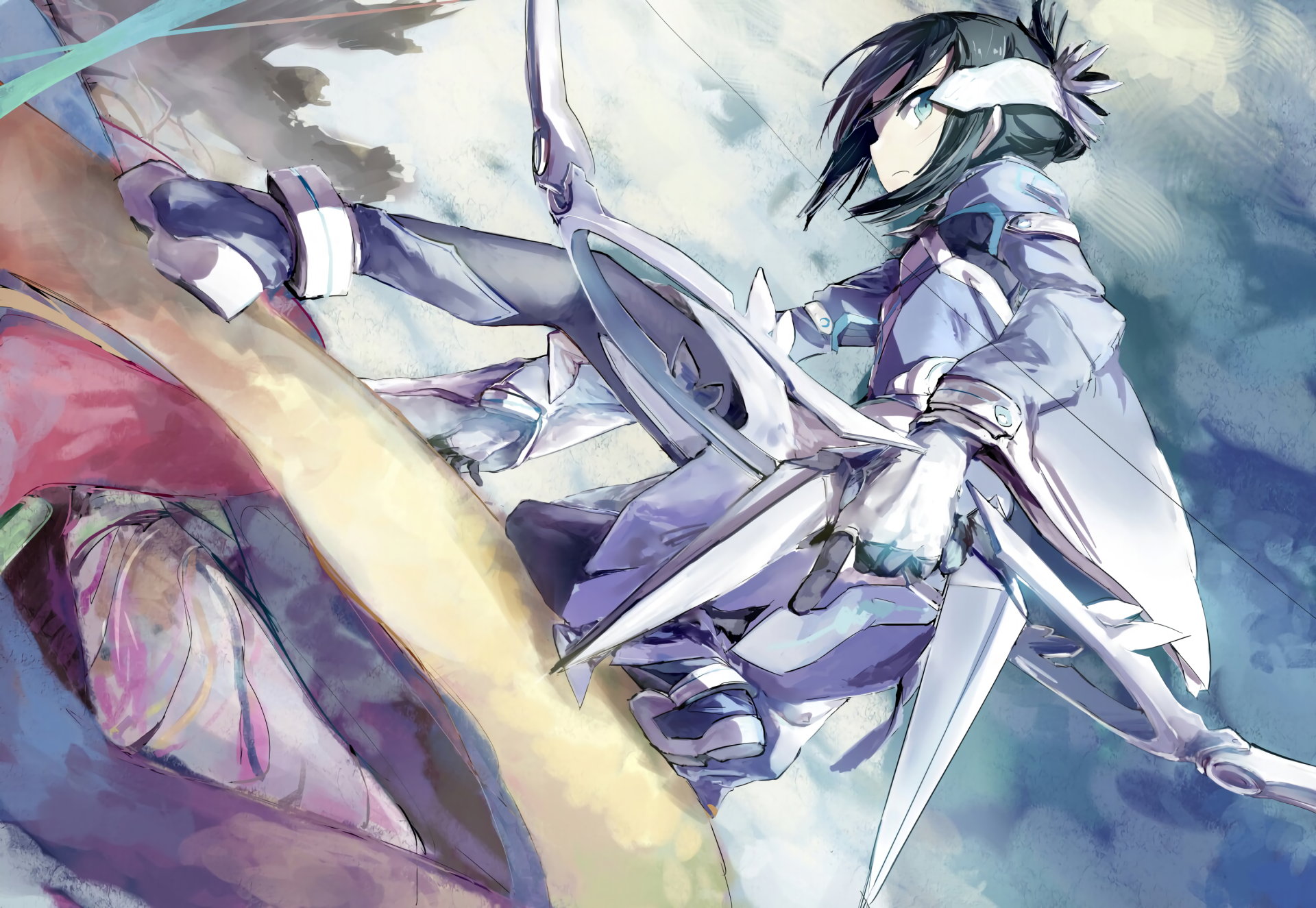 Togo Mimori — Bow Archer of Yuki Yuna (2K Quad HD Wallpaper)