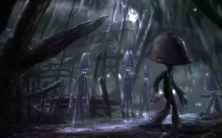 video game Mushroom Men HD Desktop Wallpaper | Background Image
