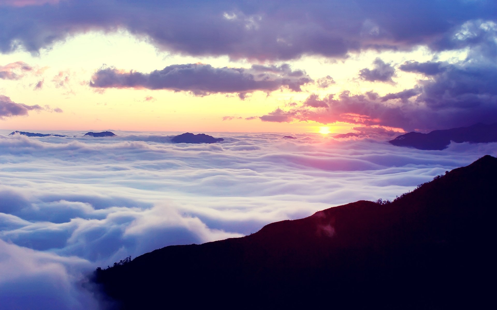 Download Horizon Sunrise Nature Cloud HD Wallpaper