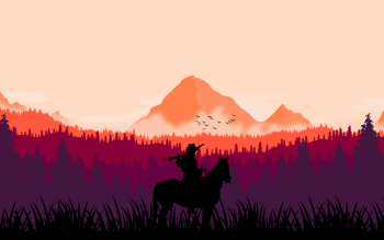 Red Dead Redemption Sunset Desktop Wallpaper - RDR2 Wallpaper