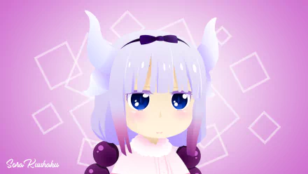 Kanna Kamui Anime Miss Kobayashi's Dragon Maid HD Desktop Wallpaper | Background Image