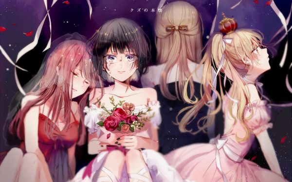 Anime Kuzu no Honkai Hanabi Yasuraoka Sanae Ebato Akane Minagawa Noriko Kamomebata HD Wallpaper | Background Image