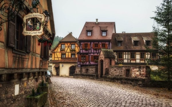 Man Made Village Kaysersberg France Alsace HD Wallpaper | Background Image