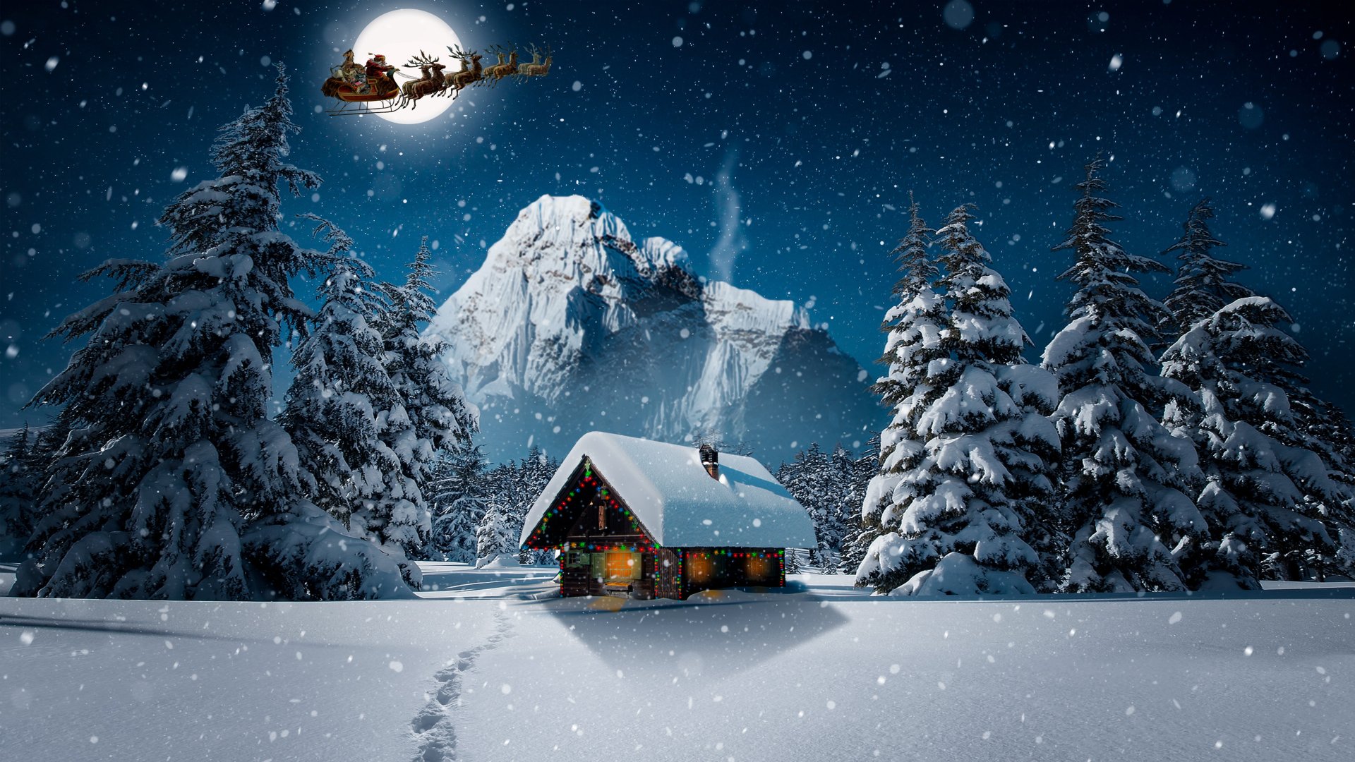 Christmas Magic Ultra HD Winter Wonderland Holiday Wallpaper By 