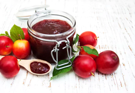  Plum Jam in a Jar