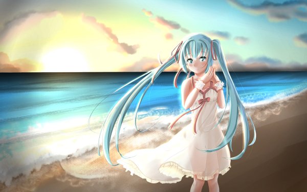 Anime Vocaloid Hatsune Miku HD Wallpaper | Background Image