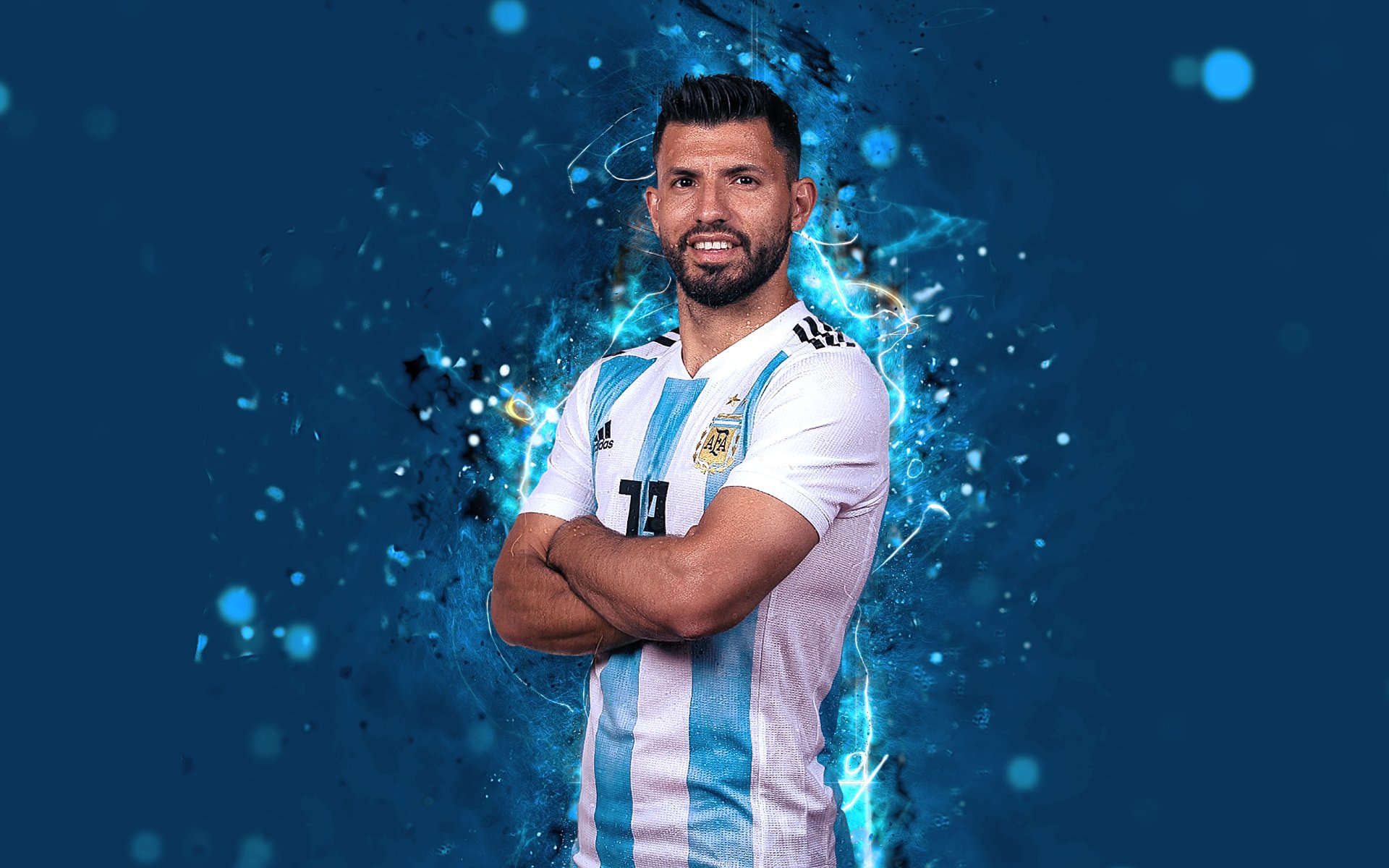 Sergio Agüero 4k Ultra Fondo de pantalla HD | Fondo de Escritorio