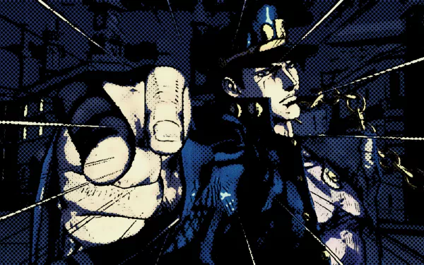 hat JoJo's Bizarre Adventure: Stardust Crusaders Jotaro Kujo Anime Jojo's Bizarre Adventure HD Desktop Wallpaper | Background Image