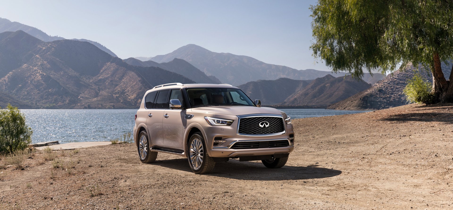 Download SUV Silver Car Car Infiniti Vehicle Infiniti QX80 HD Wallpaper