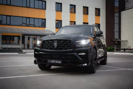 SUV black car car Infiniti vehicle Infiniti QX80 HD Desktop Wallpaper | Background Image