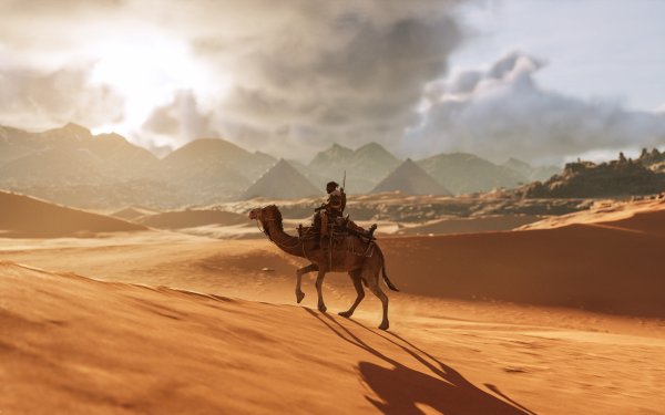 Video Game Assassin's Creed Origins Assassin's Creed Desert Camel Sand Warrior HD Wallpaper | Background Image