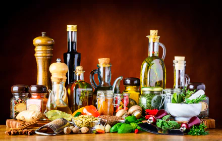 bottle oil food still life HD Desktop Wallpaper | Background Image