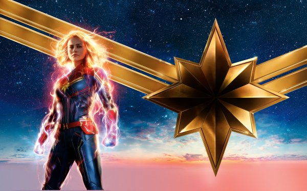 Film Captain Marvel Brie Larson Carol Danvers Superhero Marvel Comics Les Vengeurs Blonde Fond d'écran HD | Image
