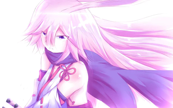 HD PC desktop wallpaper featuring a character from the video game Honkai Impact 3rd with flowing pink hair and a serene expression.