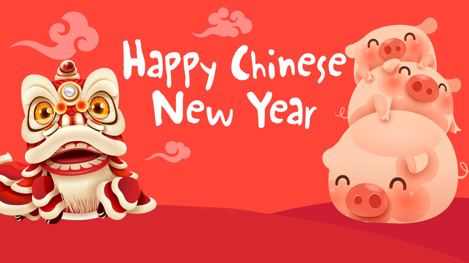 Download Pig Dragon Holiday Chinese New Year HD Wallpaper