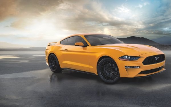 Vehicles Ford Mustang Ford Car Muscle Car Orange Car HD Wallpaper | Background Image