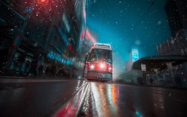 motion blur vehicle tram HD Desktop Wallpaper | Background Image