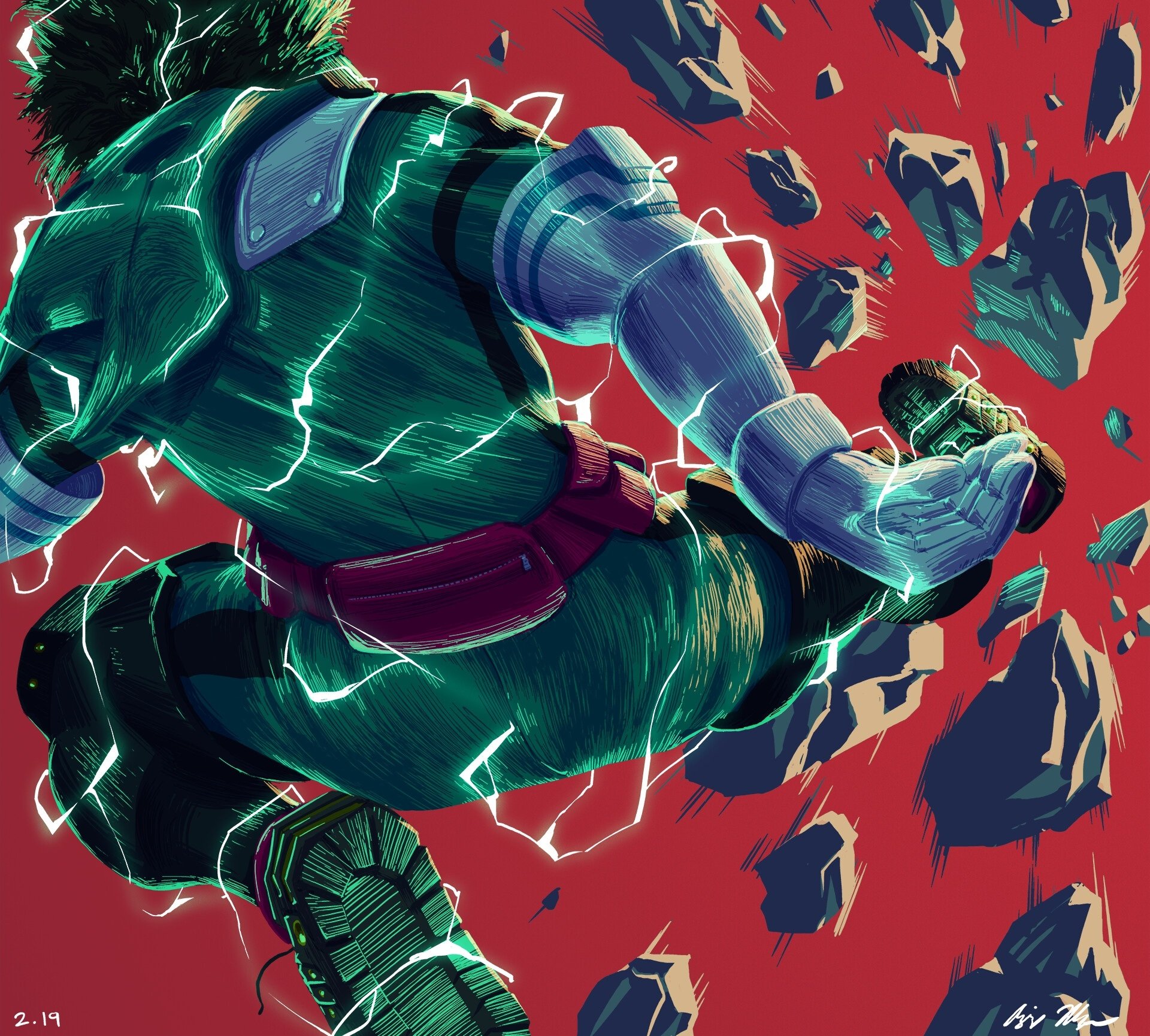 Download Izuku Midoriya Anime My Hero Academia HD Wallpaper by Aziz Mbye