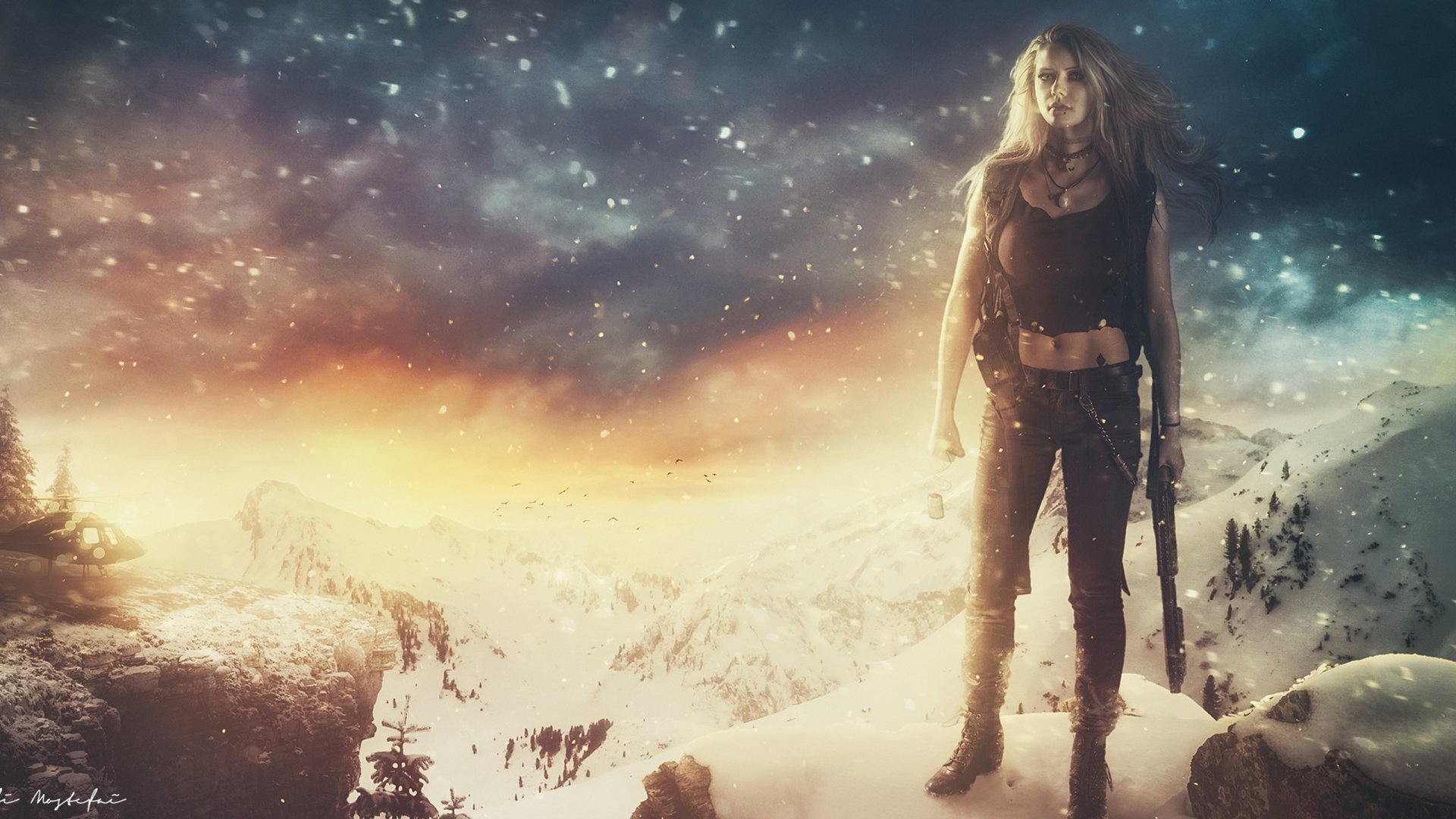 Download Sci Fi Woman HD Wallpaper by Mehdi Mostefaï