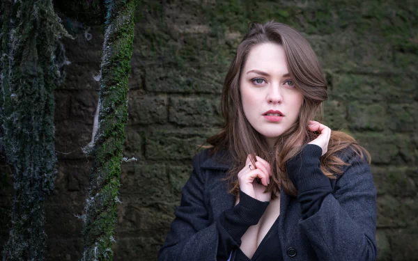 blue eyes brunette model woman Imogen Dyer HD Desktop Wallpaper | Background Image