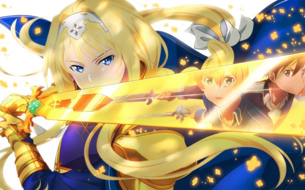 Anime Sword Art Online: Alicization Sword Art Online Alice Zuberg Kirito Kazuto Kirigaya Eugeo HD Wallpaper | Hintergrund