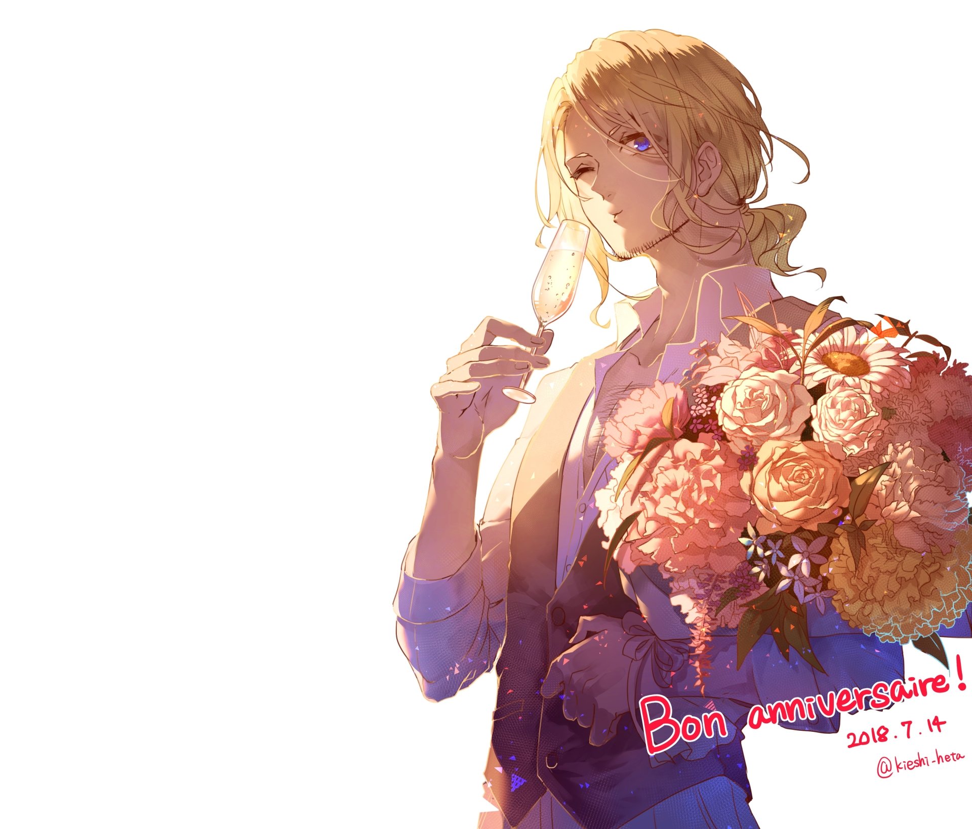 Download France (Hetalia) Anime Hetalia Axis Powers 4k Ultra HD Wallpaper by 赤酢キヱシ