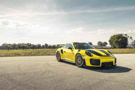 yellow car car Porsche Porsche 911 Porsche 911 GT2 vehicle Porsche 911 GT2 RS HD Desktop Wallpaper | Background Image