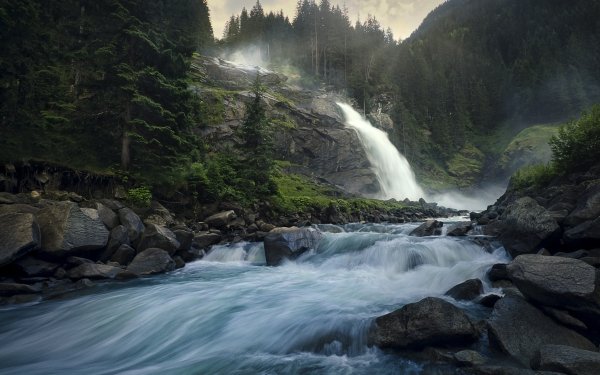 Earth Waterfall Waterfalls Nature River HD Wallpaper | Background Image
