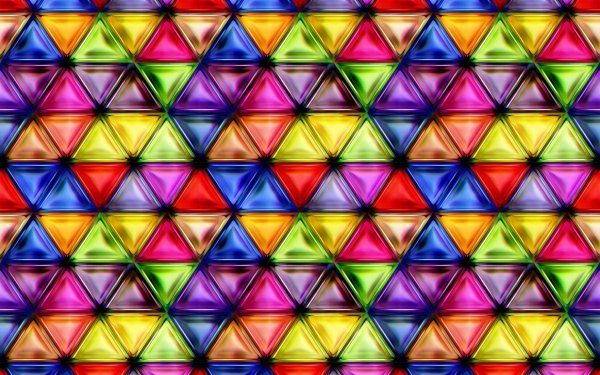 Abstract Colors Pattern Triangle Colorful Geometry HD Wallpaper | Background Image