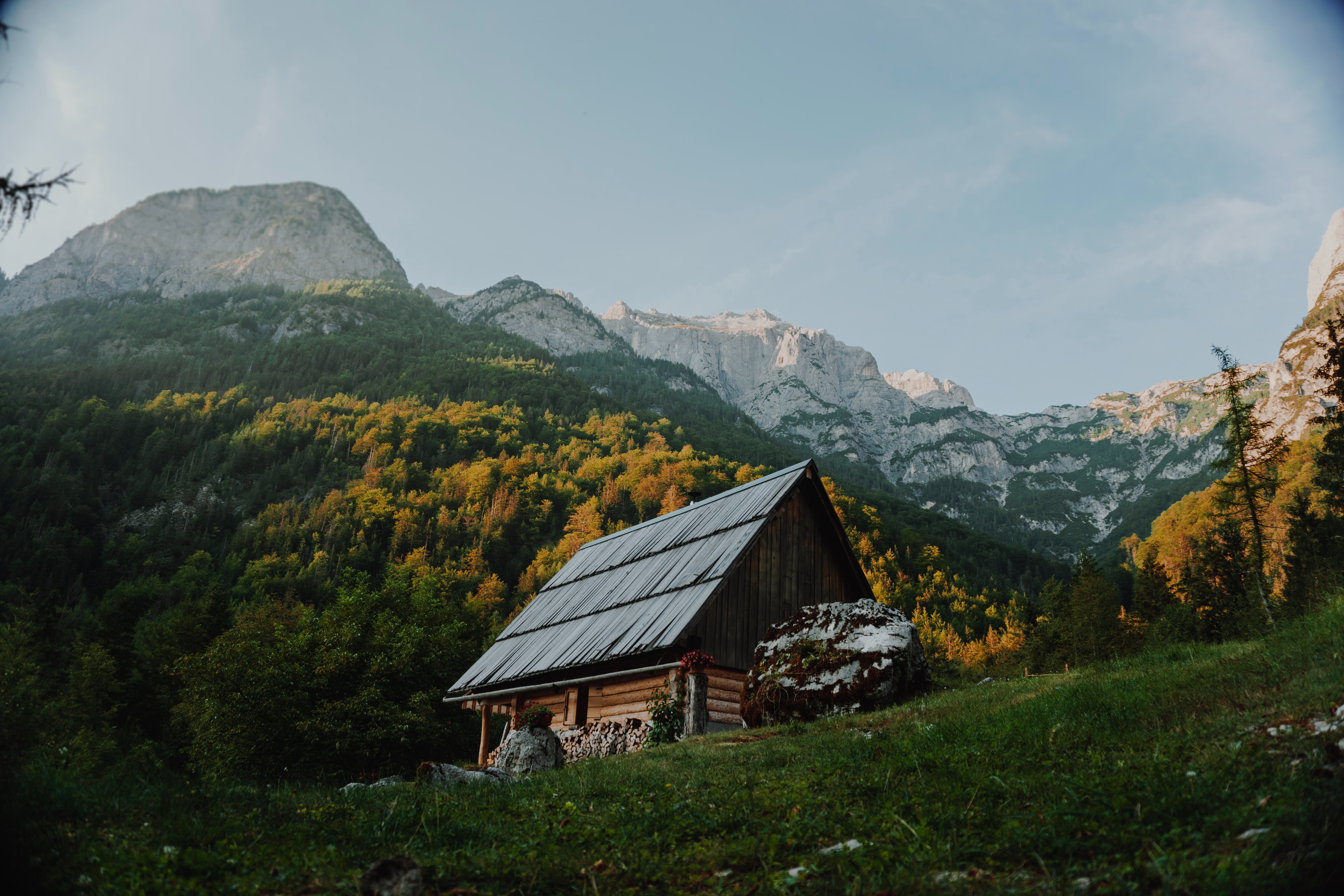 Mountain Cabin Zoom Background 86C