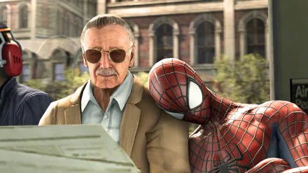 spider man Celebrity Stan Lee HD Desktop Wallpaper | Background Image