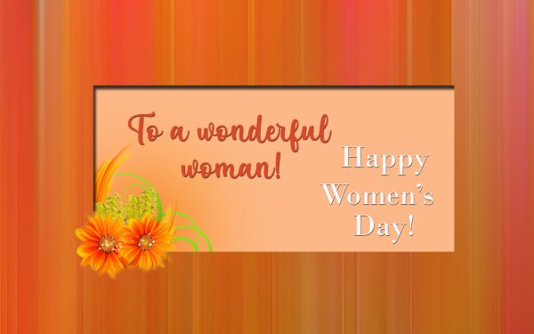 Holiday Women's Day Love Flower orange HD Wallpaper | Background Image