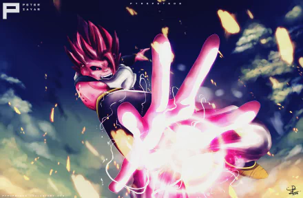  Majin Buu (saiyan style) by pyropete03