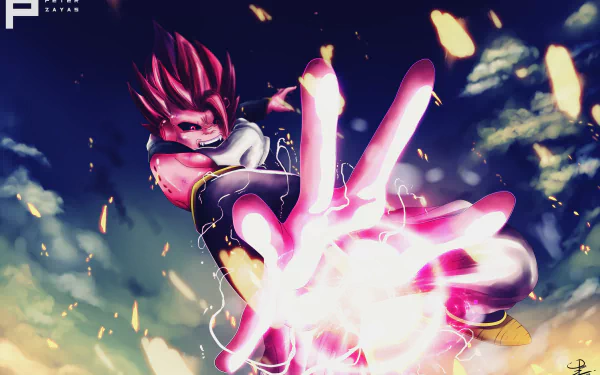  Majin Buu (saiyan style) by pyropete03